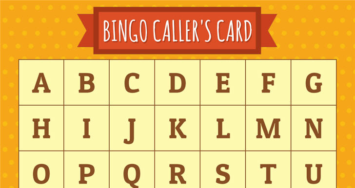 ͡¹͹ ԧѡѧ A-Z English Alphabet Bingo