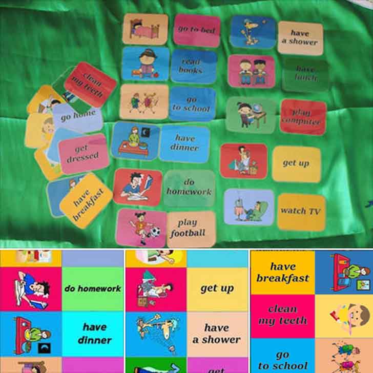 ͡¹͹ Flashcards ͧ Daily Routines Ū ͧ Ԩѵ㹪ԵШѹ 16 Ԩ