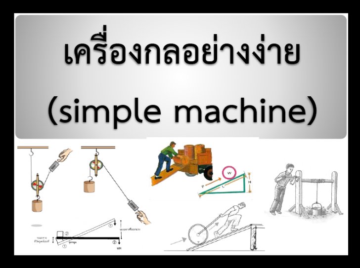 ฟรีสื่อการเรียนการสอน เครื่องกลอย่างง่าย (Simple Machine) วิชาฟิสิกส์ ม.2